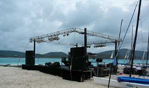 An example of a beach setup